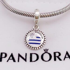 Pandora URUGUAY Flag Pendant Charm
